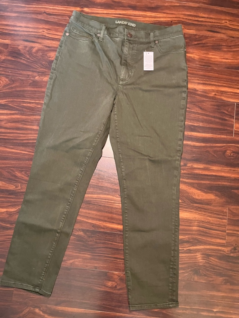 NWT Lands' End Olive Green Pants